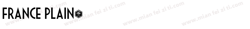 France Plain字体转换